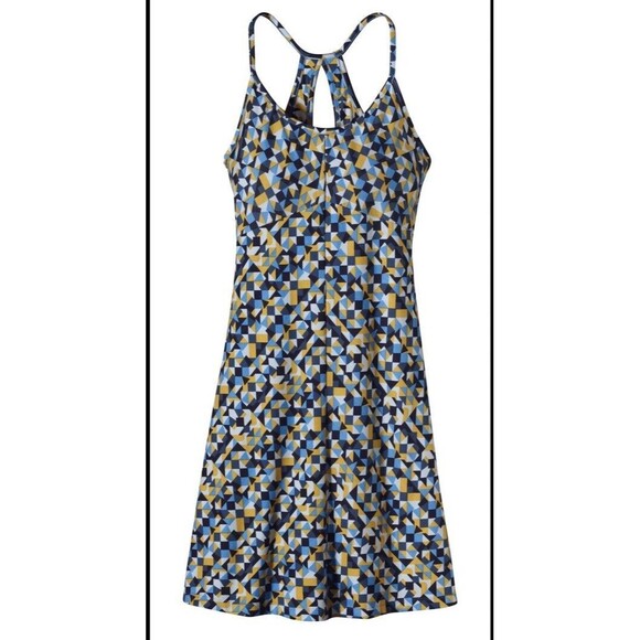 Patagonia Womens Spright Dress Shelf Bra Racerback Quirky Funky A-Line Medium - Picture 3 of 8